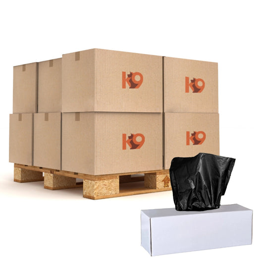 Dog waste bag pallet